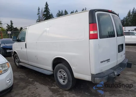 2014 GMC Savana 2500 Work Van z USA, uszkodzony, nr VIN 1GTW7FCAXE1911564